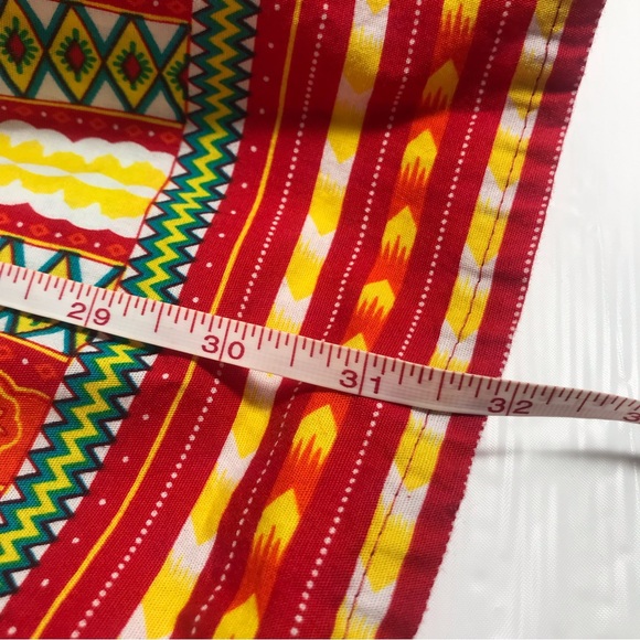 NF Bright Multicolored Kaftan 100% Cotton Top Free Size OS - Picture 10 of 11